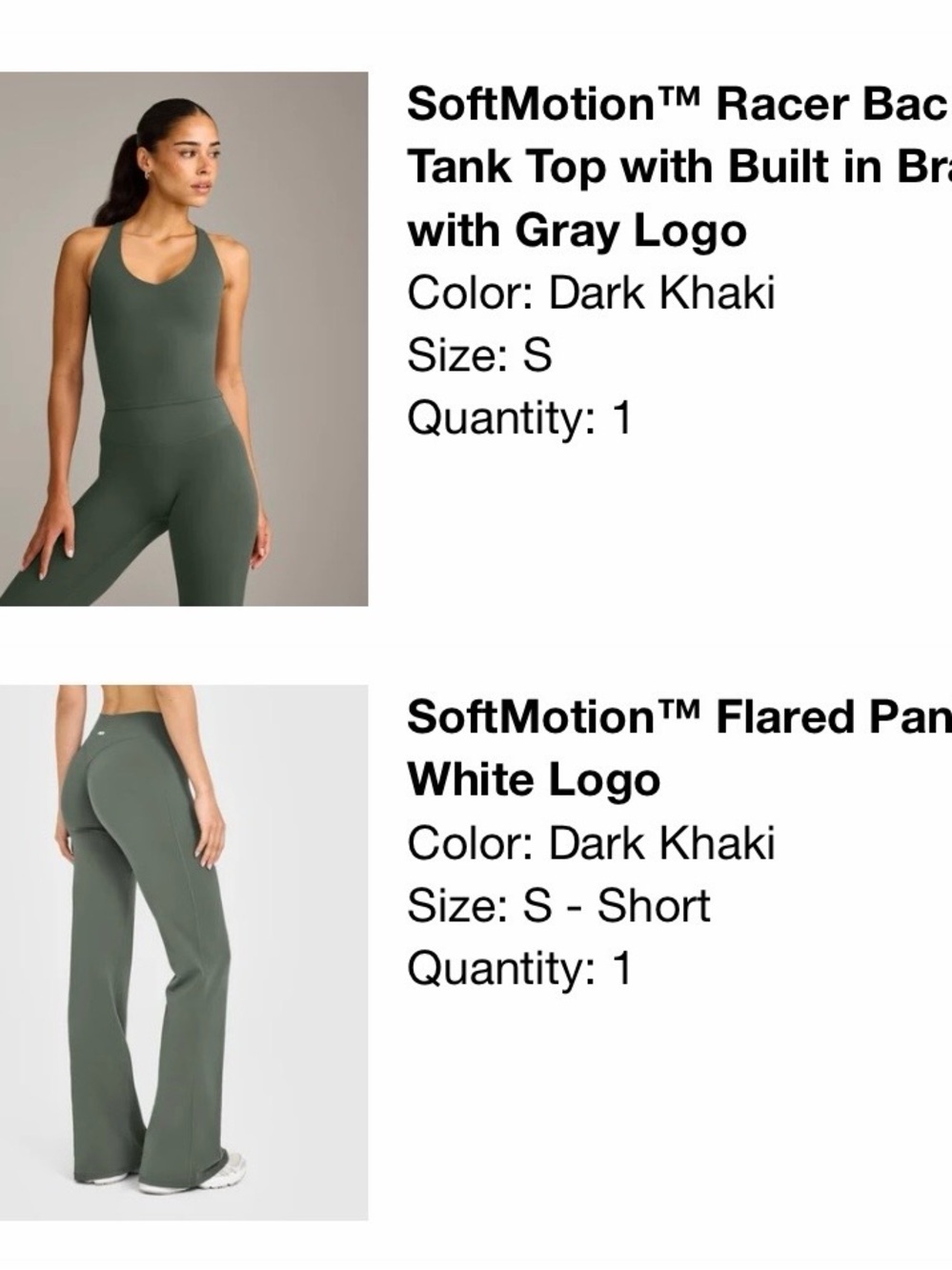 ONER ACTIVE SOFT MOTION FLARED PANT AND TOP